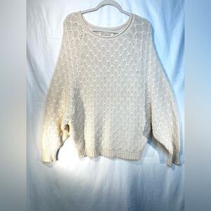 Billabong Women's Cream Crew Neck Sweater